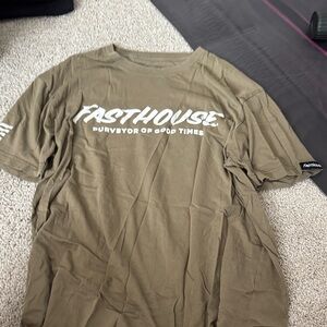 Fasthouse Men's Khaki Short Sleeve Tee